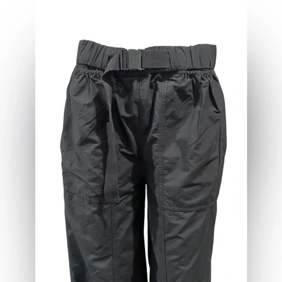 Free People FP Movement Black Pants Womens Offsides Belt Buckle Pockets Size S - Picture 6 of 14